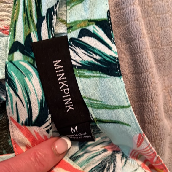 Mink pink summer tropical shirt - Picture 4 of 6